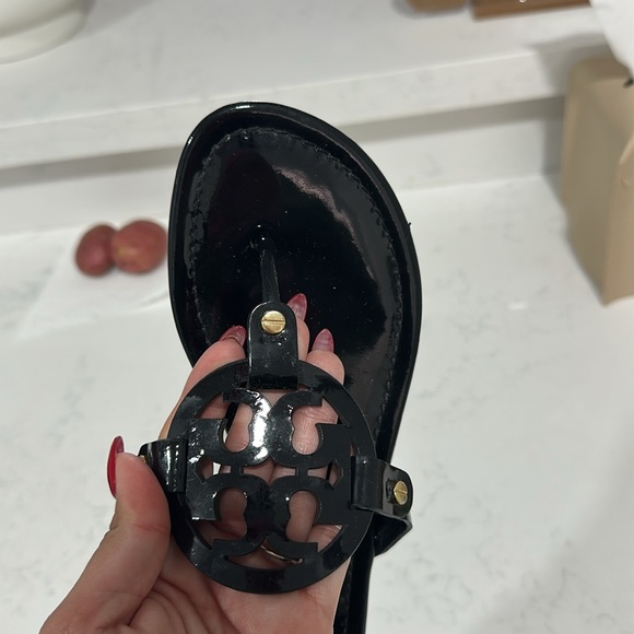 Tory Burch Miller black patent sandals - size 9. No box included. - Picture 5 of 6